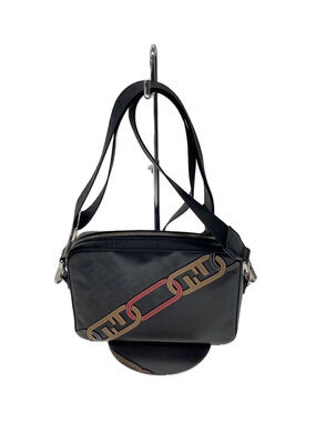 Fendi Shoulder Bag Black All over Cam Zucca